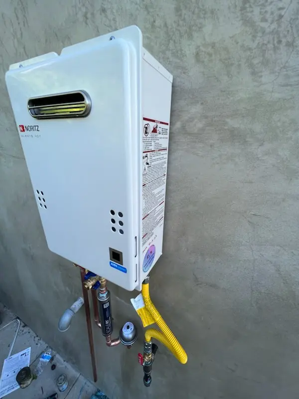Tankless water heater installation for Reese homes